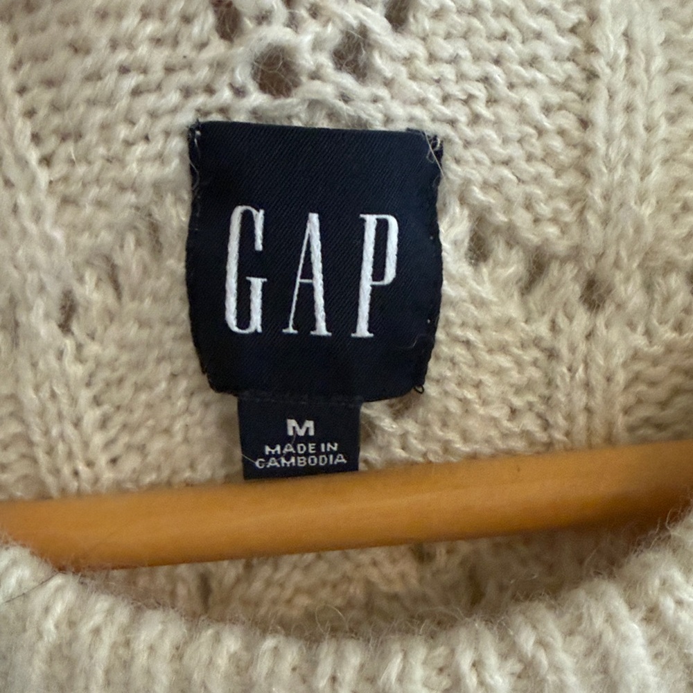 Gap Pointelle Sweater Feminine Scandi Girl Whimsy Dainty - Picture 4 of 6